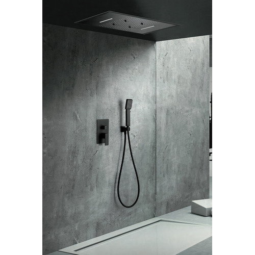 SUMATRA CONJUNTO DUCHA EMPOTRADO MONOMANDO NEGRO IMEX