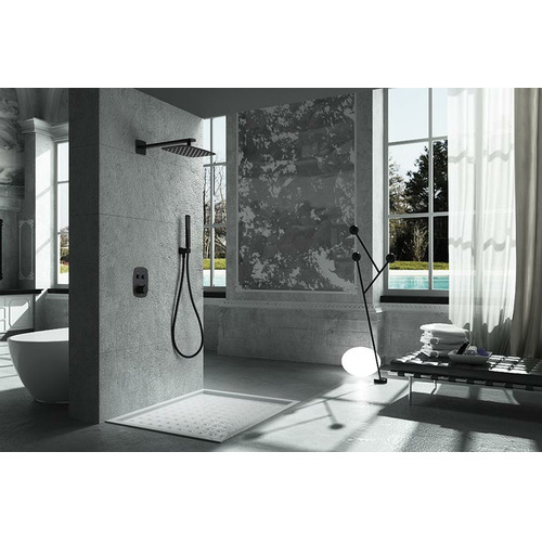 HIDRA CONJUNTO DUCHA EMPOTRADO TERMOSTÁTICO NEGRO IMEX