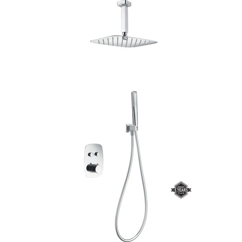 FEROE CONJUNTO DUCHA EMPOTRADO TERMOSTÁTICO CROMO IMEX