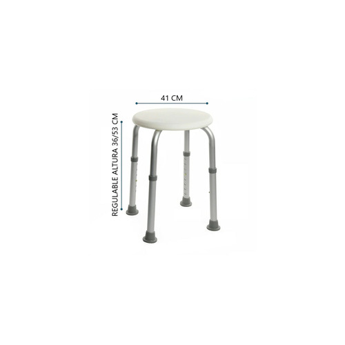 TABURETE ANTIDESLIZANTE PARA DUCHA REDONDO