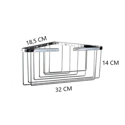 JABONERA ALTA ESQUINA CROMO