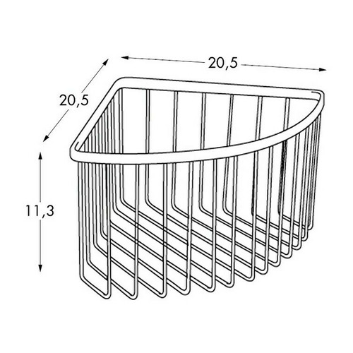 CESTILLO REJILLA ESQUINA ALUMINIO
