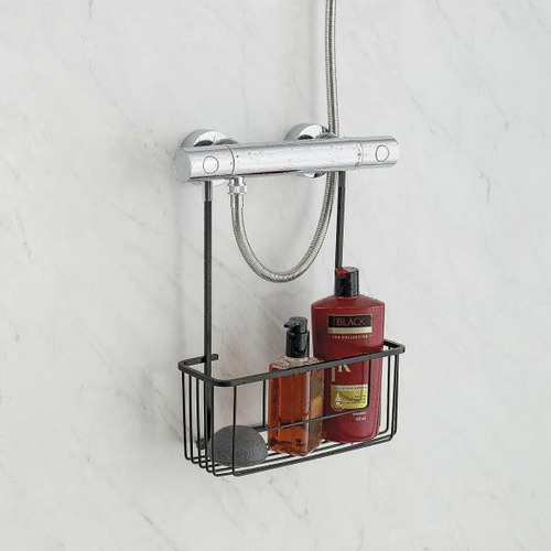 CESTILLO COLGAR GRIFO ALUMINIO NEGRO
