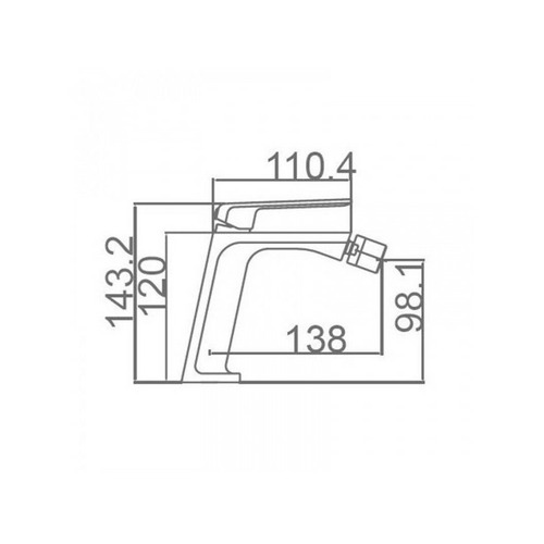 FIYI GRIFO MONOMANDO BIDE CROMO IMEX