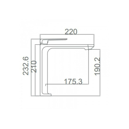 FIYI GRIFO MONOMANDO LAVABO ALTO CROMO IMEX