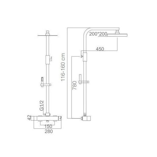 FIYI CONJUNTO DE BAÑERA EXTENSIBLE MONOMANDO CROMO IMEX