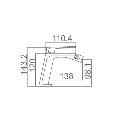 FIYI GRIFO MONOMANDO LAVABO NEGRO IMEX