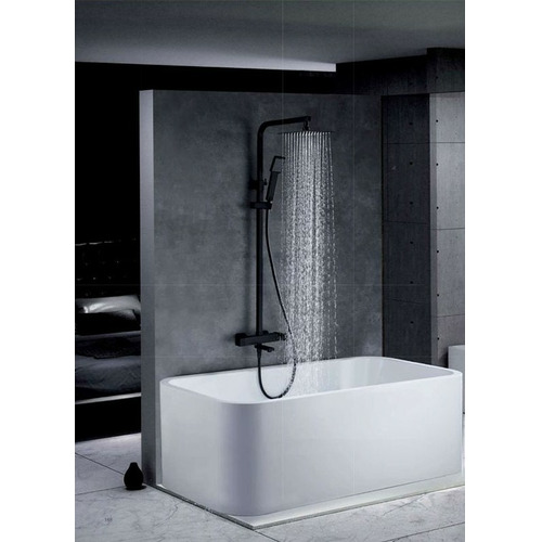 FIYI CONJUNTO DE BAÑERA EXTENSIBLE MONOMANDO NEGRO IMEX