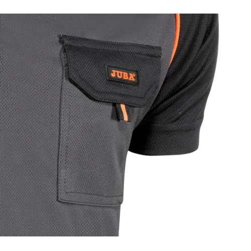 POLO TRANSPIRABLE TALLA XXL NEGR/NARANJA 964 TOP RANGE