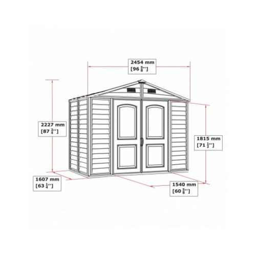 CASETA PVC STORE ALL 8x6"