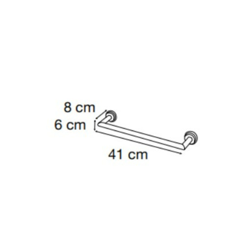 BAHIA TOALLERO BARRA 40 CM ADH CROMO