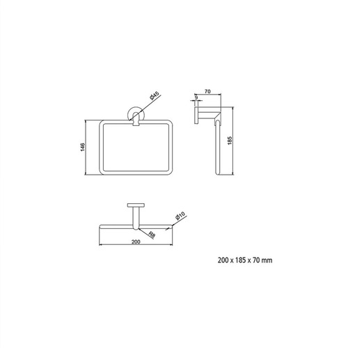 SIL TOALLERO ARO CROMO