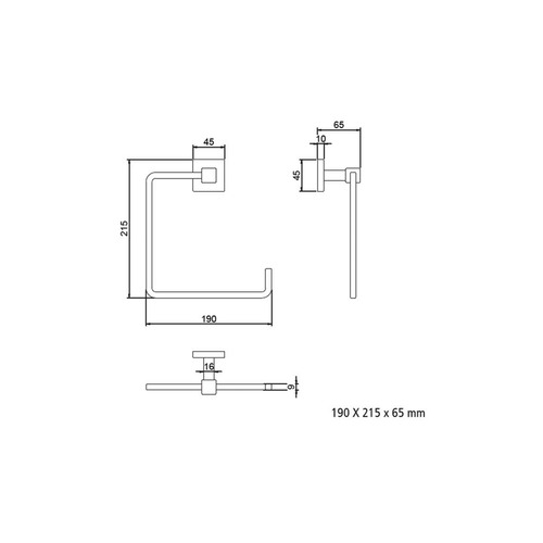 NERVION TOALLERO ANILLA CROMO