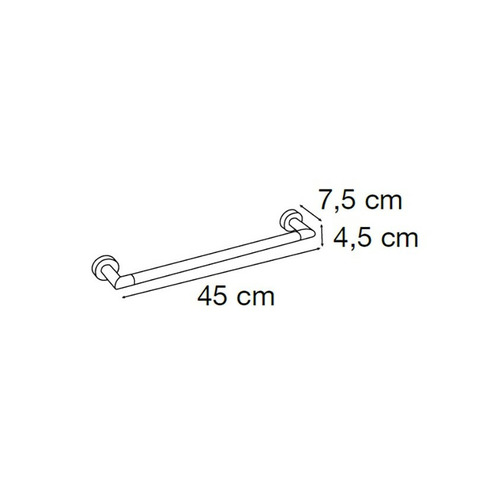 TAU TOALLERO BARRA 45CM CROMO