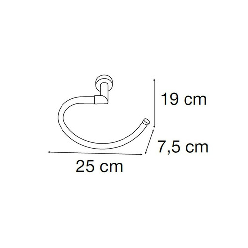 TAU TOALLERO ARO CROMO