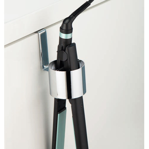 SOPORTE PORTA-PINZA PLANCHAR PELO CROMO