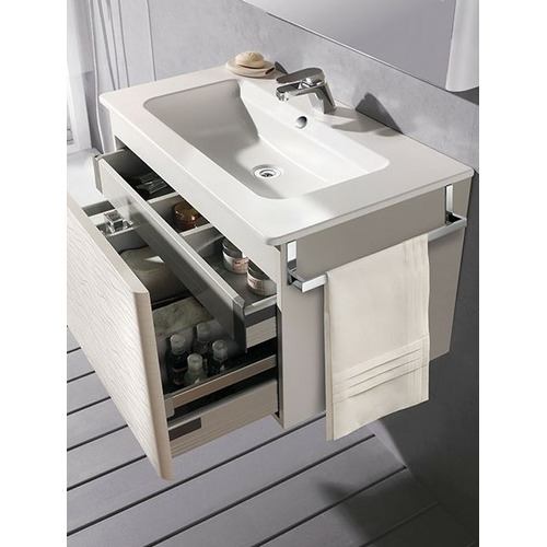 SOPORTE TOALLERO 35CM COSTADO MUEBLE CROMO