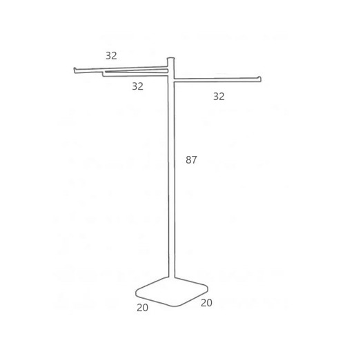 TOALLERO PIE 3 BARRAS CROMO