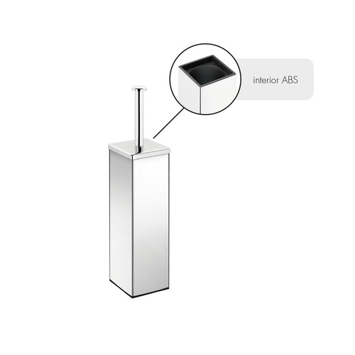 ESCOBILLERO INOX CUADRADO A SUELO CROMO