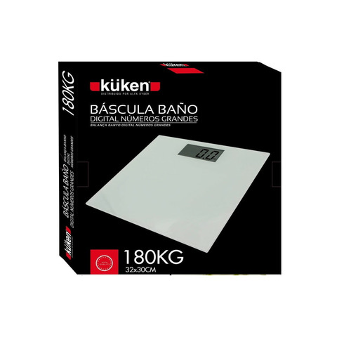 BASCULA BAÑO DIGITAL CRISTAL BLANCO 180KG