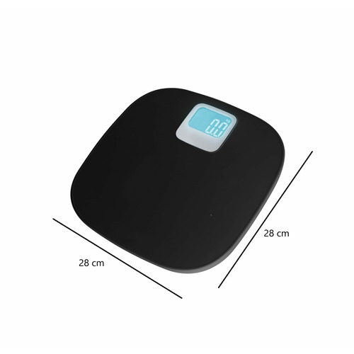 BASCULA BAÑO DIGITAL NEGRO 180KG