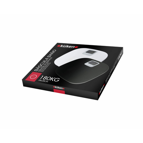 BASCULA BAÑO DIGITAL NEGRO 180KG