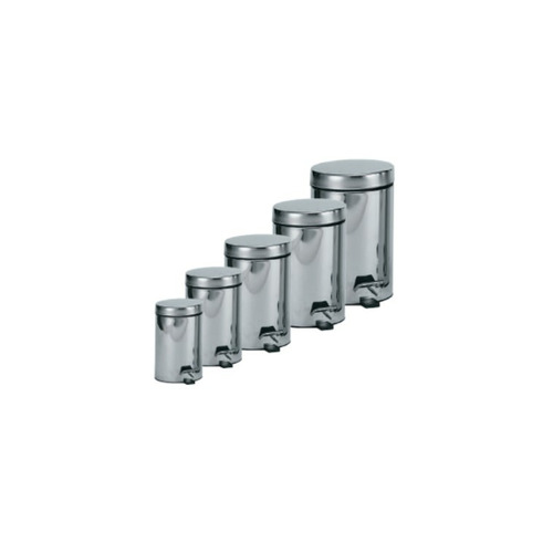 PAPELERA INOX 5L BRILLO