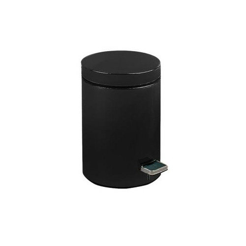 PAPELERA INOX 3L NEGRO