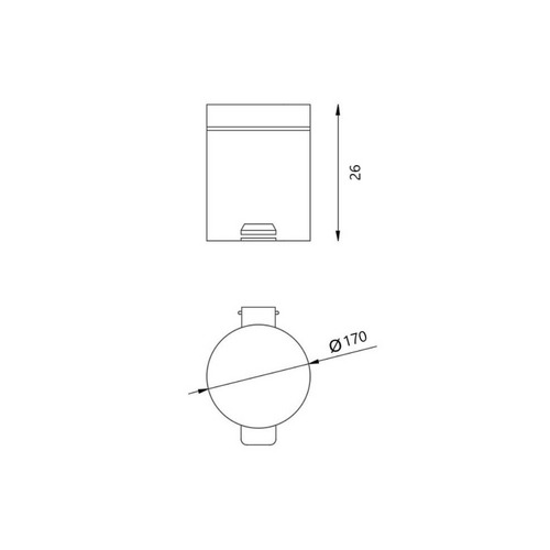 PAPELERA 3L BLANCO/BAMBÚ