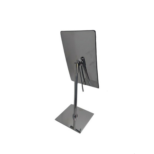 ESPEJO AUMENTO X3 SOBREMESA CUADRADO CROMO