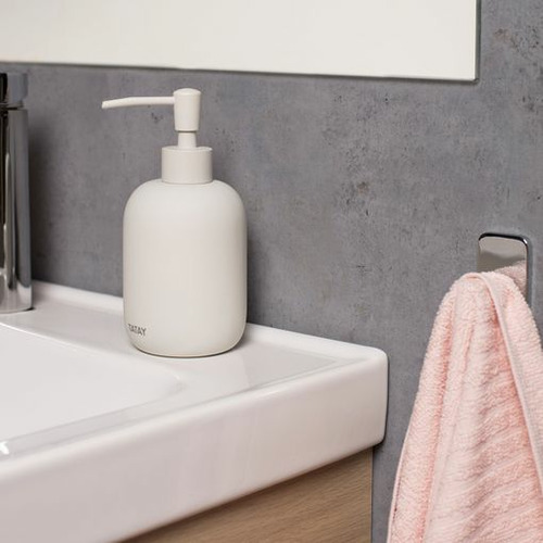 DOSIFICADOR SOBREENCIMERA REDONDO SOFT BLANCO