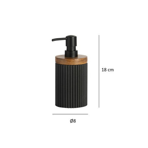 DOSIFICADOR MADERA Y RESINA NEGRA