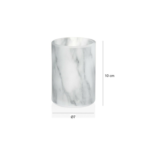 PORTACEPILLOS CRISTAL EFECTO MÁRMOL