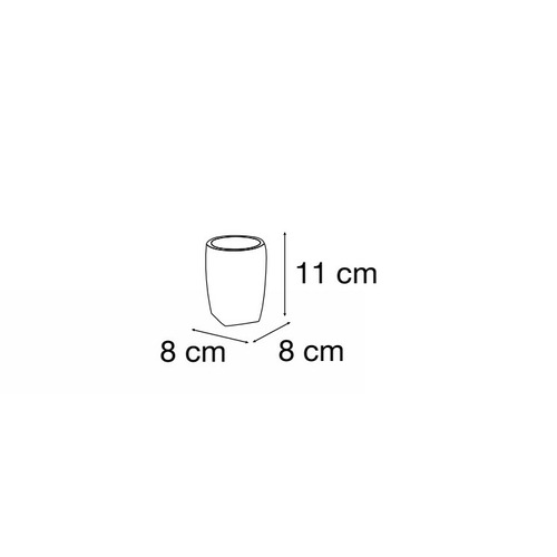 VASO RESINA IMITACIÓN MADERA