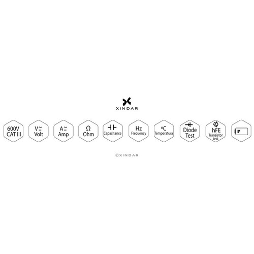 MULTÍMETRO DIGITAL AC/DC AVANZADO PROFESIONAL DB2000