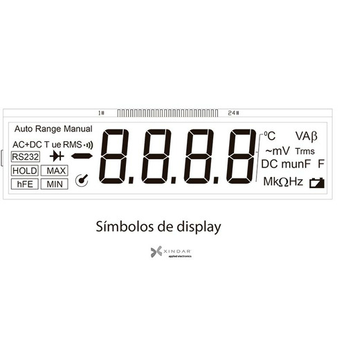 MULTÍMETRO DIGITAL PROFESIONAL DE BANCO TRUE RMS TX8000