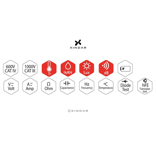 MULTÍMETRO DIGITAL AC/DC AVANZADO MULTIFUNCIÓN DP10IN1