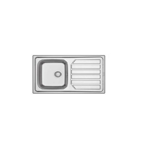 FREGADERO INOX ENCASTRAR 1S+1E 80X50