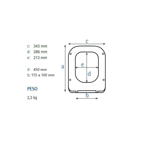 ESTOLI FESTA ASIENTO WC UNIVERSAL BLANCO