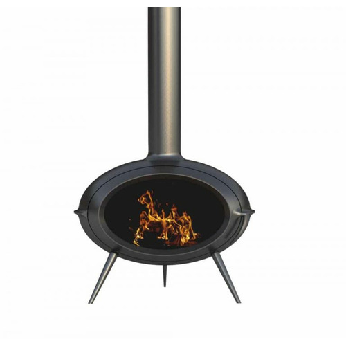 BRIO ANTRACITA ESTUFA LEÑA 7KW SALGUEDA