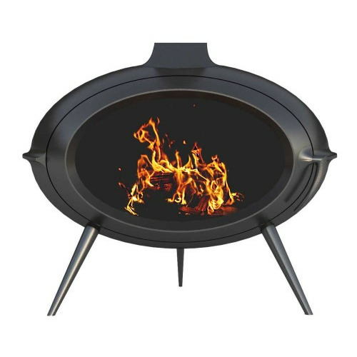 BRIO ANTRACITA ESTUFA LEÑA 7KW SALGUEDA