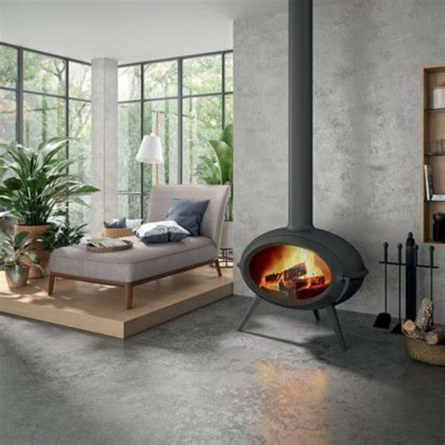 BRIO ANTRACITA ESTUFA LEÑA 7KW SALGUEDA