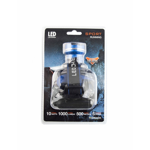 LINTERNA CABEZA LED KORPASS 10w 1000lm