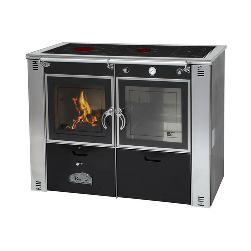BEROTU SERIE A COCINA LEÑA 110 NEGRO CERRADA