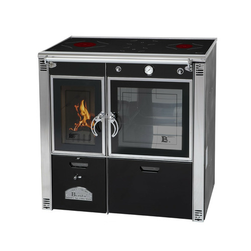 BEROTU SERIE A COCINA LEÑA 85 NEGRO CERRADA
