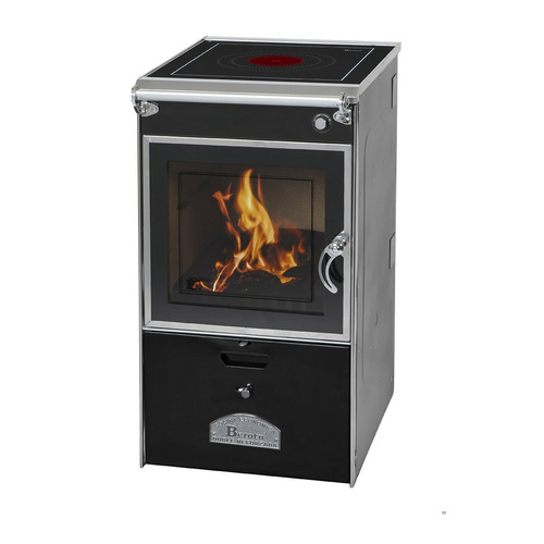 BEROTU SERIE A COCINA LEÑA 45 NEGRO CERRADA