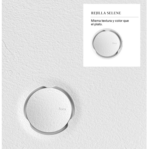 FIORA SELENE PLATO DUCHA EFECTO PIZARRA BL 180X80