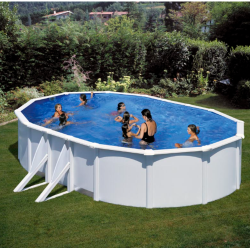 GRE BORA BORA OVALADA BLANCA 500 X 300 X ↕ 120 CM  KITPROV503