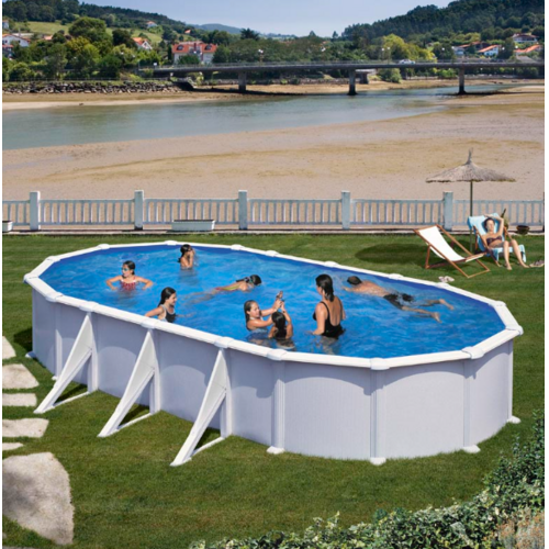 GRE ATLANTIS OVALADA BLANCA 730 X 375 X ↕132 CM  KITPROV738