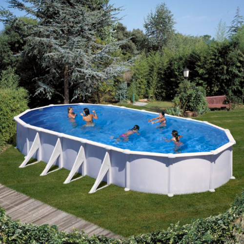 GRE ATLANTIS OVALADA BLANCA 1000 X 550 X ↕132 CM  KITPROV1028